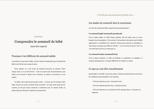 Notre Bébé Dort Enfin : La Méthode Progressive pour Retrouver vos Nuits (Guide d'accompagnement)